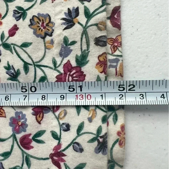 Pierre Cardin Vintage 90’s Y2K Floral Pleated Pockets Square Neck Dress Sz M - Picture 14 of 14